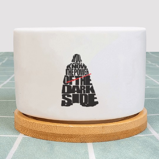 Cool Star Wars Darth Vader typography Plant Pots