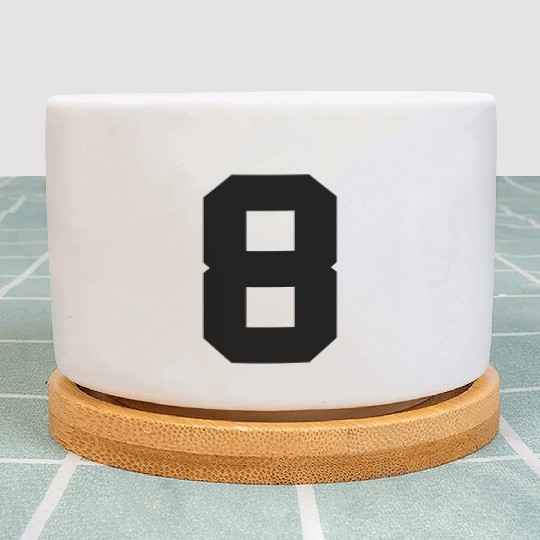 number 8 solid Plant Pots