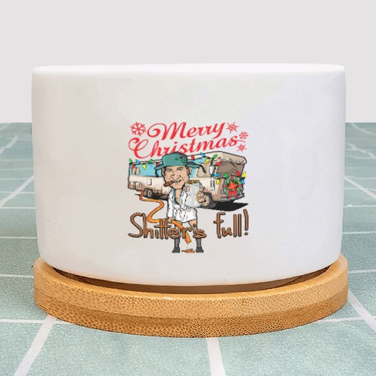 Merry Christmas Cousin Eddie Shitter'S Full Plant Pots