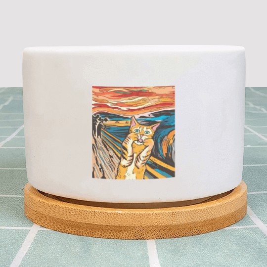 The scream of the cat Plant Pots
