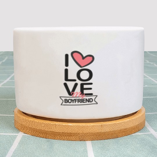 I love my Boyfriend Plant Pots