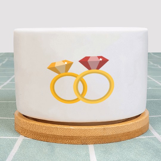 Wedding Rings Plant Pots