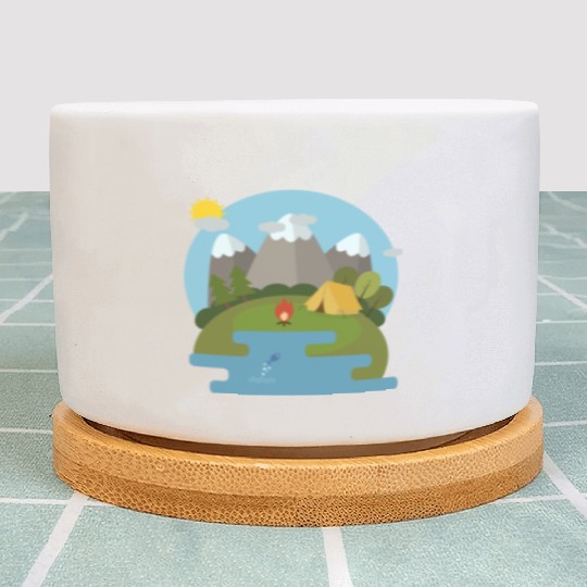 camping nature Plant Pots