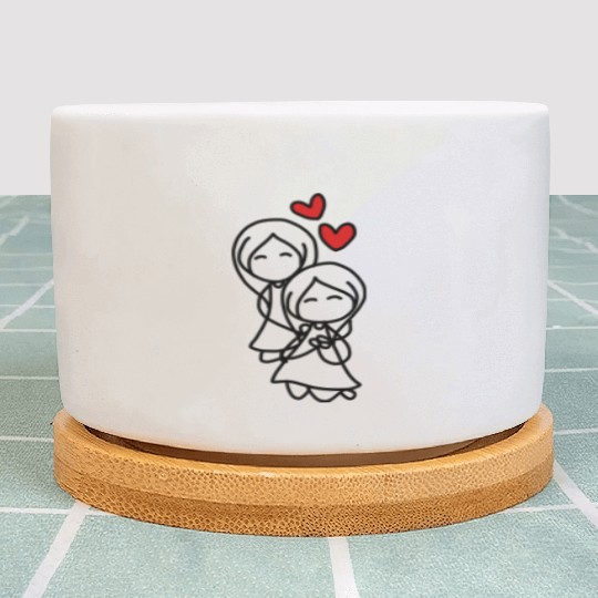 gay couple Plant Pots