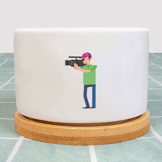 Movie camera Plant Pots