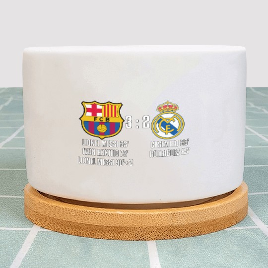 FC Barcelona 3 - 2 Real Madrid Plant Pots