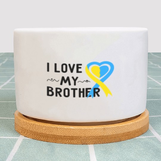 Down Syndrome Awareness I Love My Brother Plant Pots