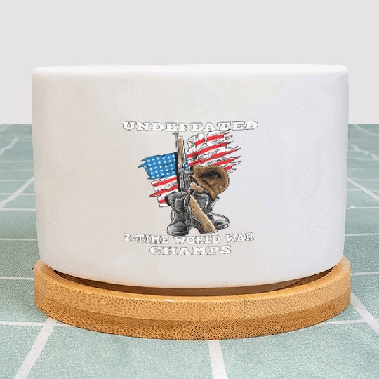 Undefeated World war 2 veteran Plant Pots
