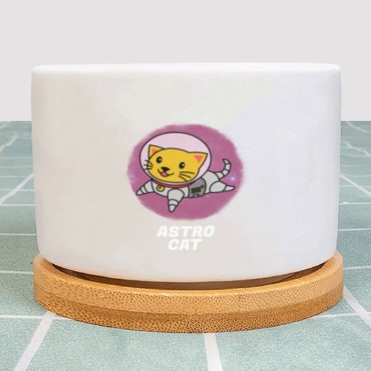 Astro Cat Plant Pots
