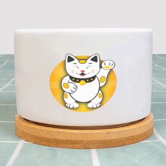 Maneki Neko - Japanese Lucky Cat Plant Pots