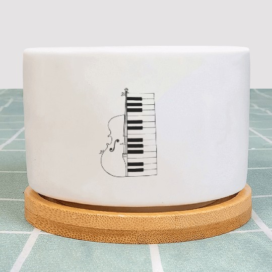 Cello and piano Plant Pots