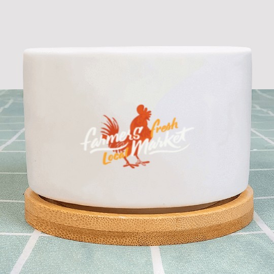 Rooster Farmers Market Plant Pots