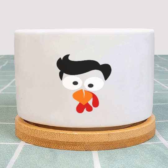 Turkey Face Thanksgiving Plant Pots