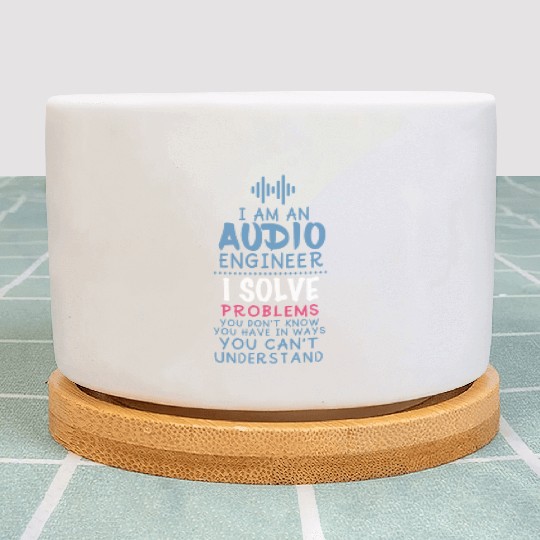 Funny Sound Engineer Quote Plant Pots