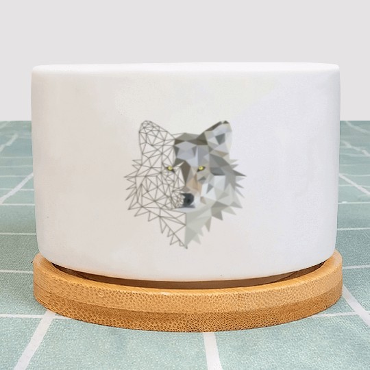Geometric Wolf Plant Pots