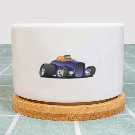 Highboy hot rod deep purple roadster Plant Pots