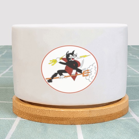 Fighter Squadron 191 (VF-191) Satan's Kittens Plant Pots