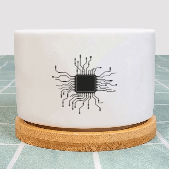 processor geek design cool cpu wires wire cabling Plant Pots