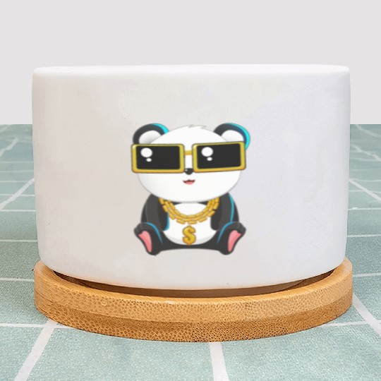 Panda Bear Gangster Chibi Anime Gangsta Lover Plant Pots