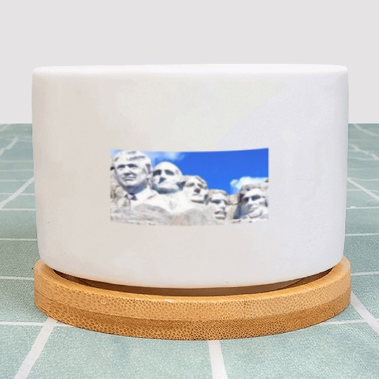Mount Rushmore Trump Plant Pots