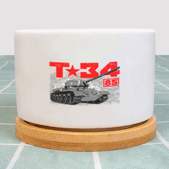 T-34-85 Soviet medium tank Plant Pots