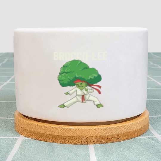 Brocco Lee Broccoli Karate Vegan Vegetarian MMA Plant Pots