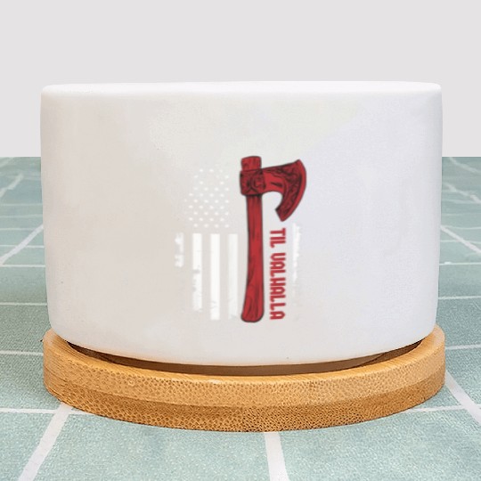 Viking Axe Flag Til Valhalla Norse Mythology Plant Pots