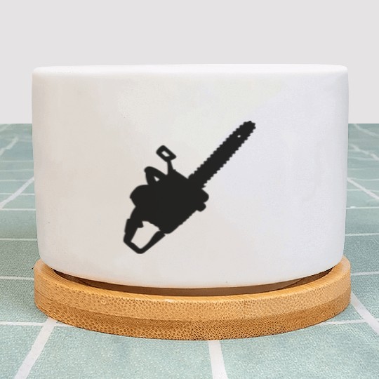Chainsaw for carpenter or woodworker Plant Pots