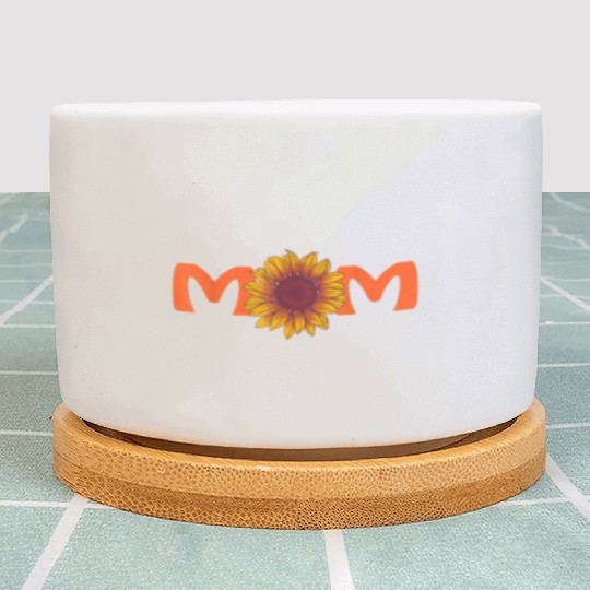 NEW Mommy Sunflower Mom Cat Plant Pots