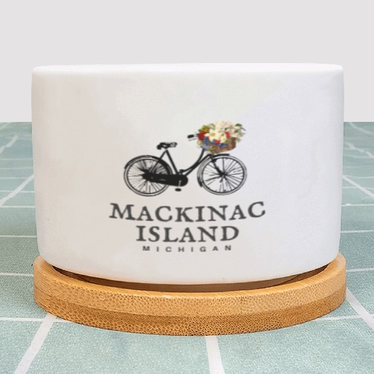 Mackinac Island Bike Michigan Plant Pots