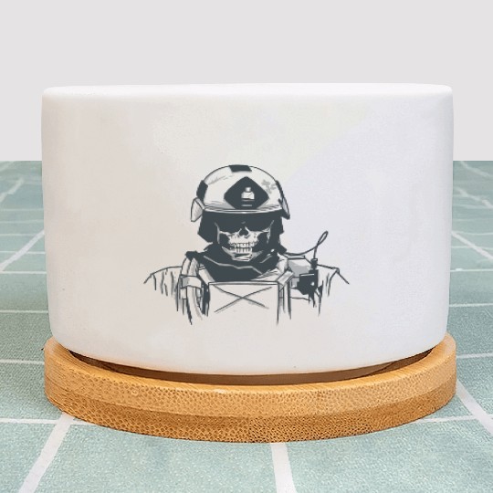 Special Forces Skull Plant Pots