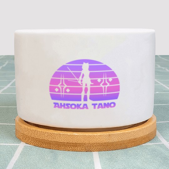Ahsoka tano - Synthwave Plant Pots