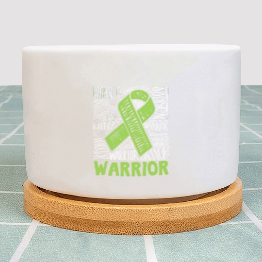 Non-Hodgkins Lymphoma Warrior Lime Green Awareness Plant Pots