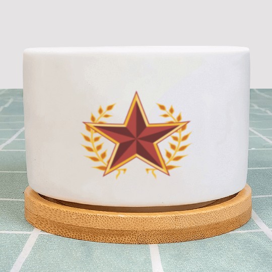 soviet star with laurels Plant Pots