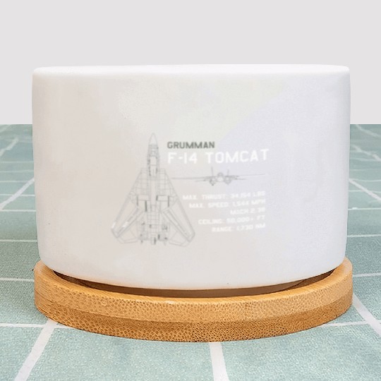 F 14 Tomcat Schematics Plant Pots