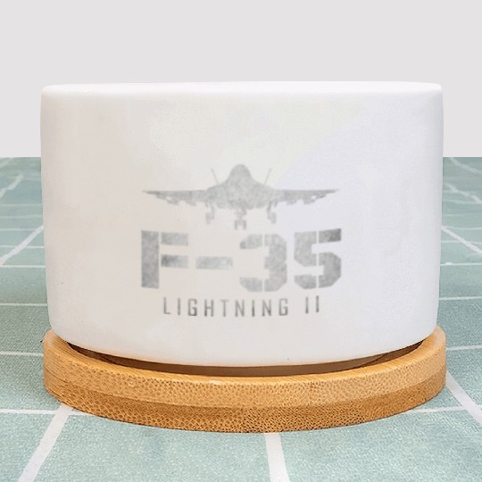 F 35 Lightning II US Airborne Fighter Pilot Plant Pots