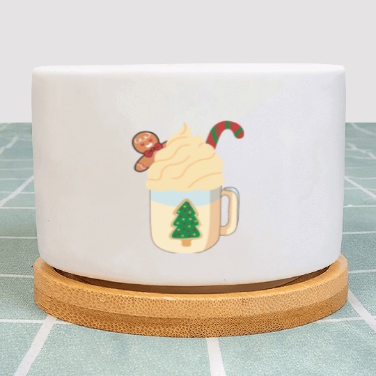 Candy Cane and Hot Cocoa, Hot Chocolate Plant Pots