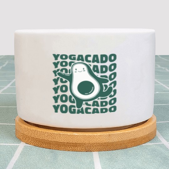 Funny Yoga Design Plant Pots