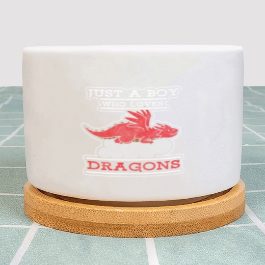 Fantasy Asia Black Chinese Dragon Plant Pots