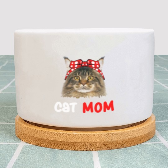 Cat Mom Plant Pots