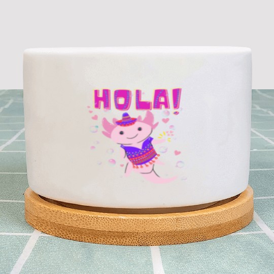 Hola Cute Axolotl - 17 Plant Pots