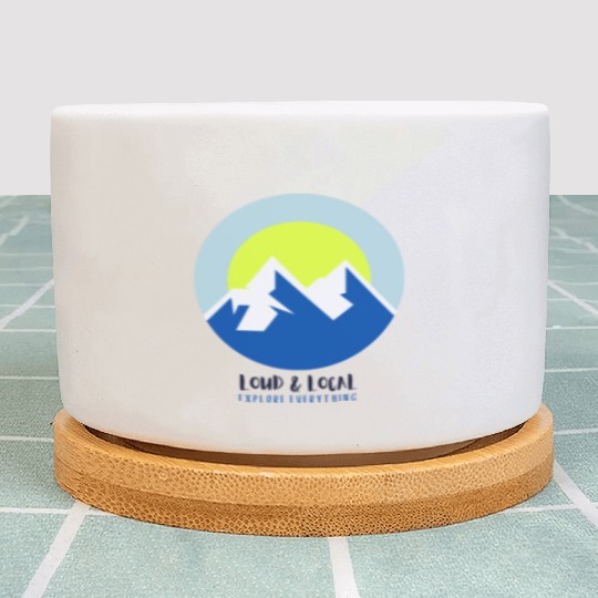 Support Ukraine! Loud Local Blue & Yellow Logo Plant Pots