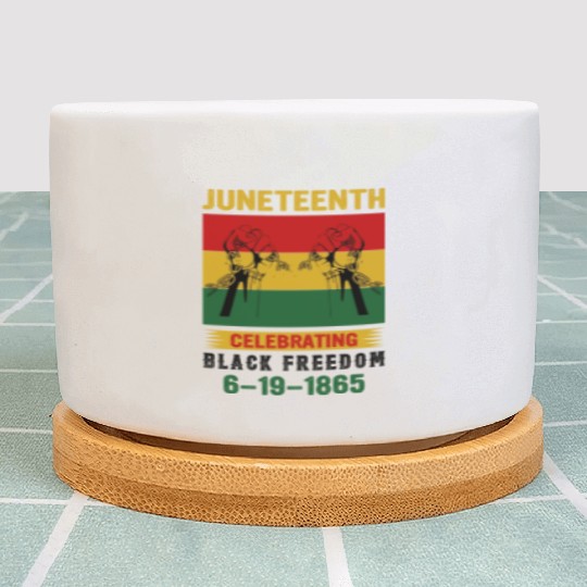 Juneteenth Black History Day Pride Gift Plant Pots