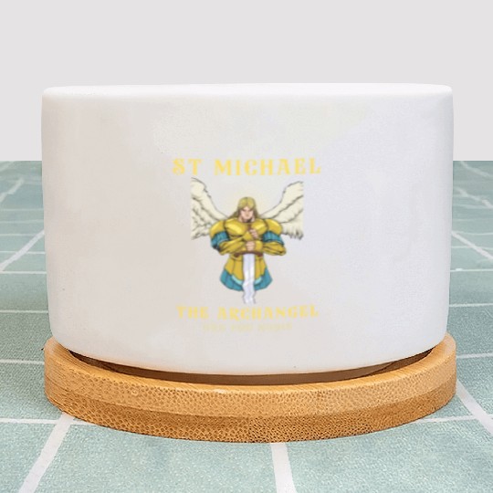 Archangel St Michael Roman Catholic Gift Plant Pots