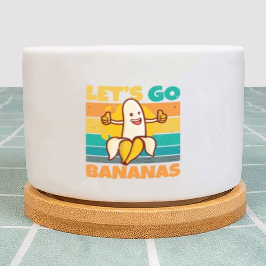Vintage Let's Bananas Funny Thumbs Banana Plant Pots