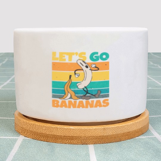 Vintage Let's Bananas Funny Butt Banana Plant Pots