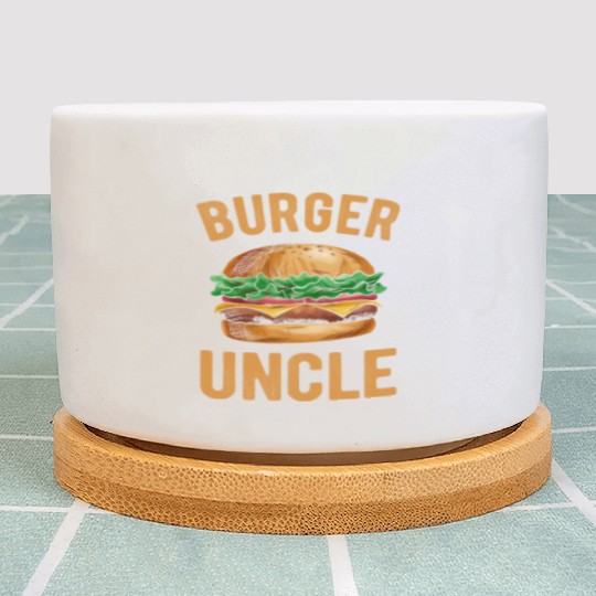 Cheeseburger Lover Burger Uncle Plant Pots