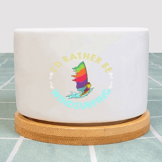 Windsurfing Board Sail Paddle Windsurfer Plant Pots
