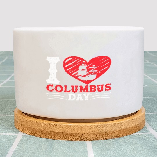 Columbus Day Italian Pride Plant Pots