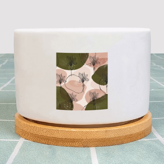 Summer Green Tropical flower Plant Pots